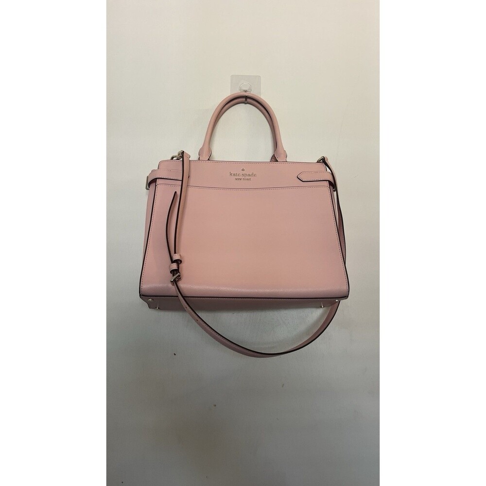 Kate Spade New York Pink Medium Satchel Top Handle Crossbody Zip Gold Hardware